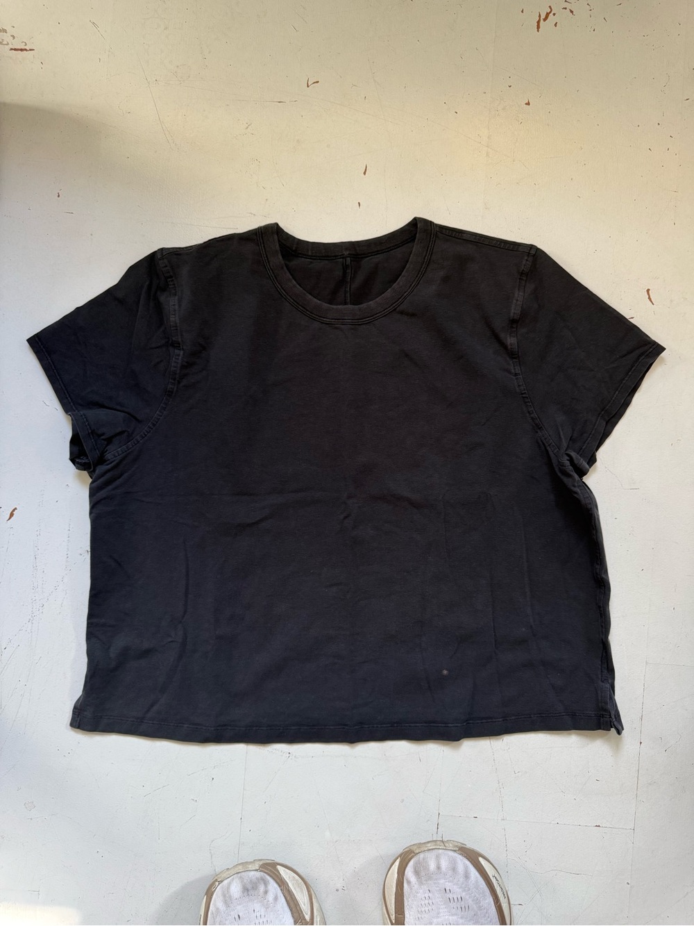 Lululemon Classic-fit Cotton-blend T-shirt - Black Size 12